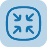 Kompakte Baugröße Icon zur Darstellung von Kompaktheit der Druckerhöhungsanlage