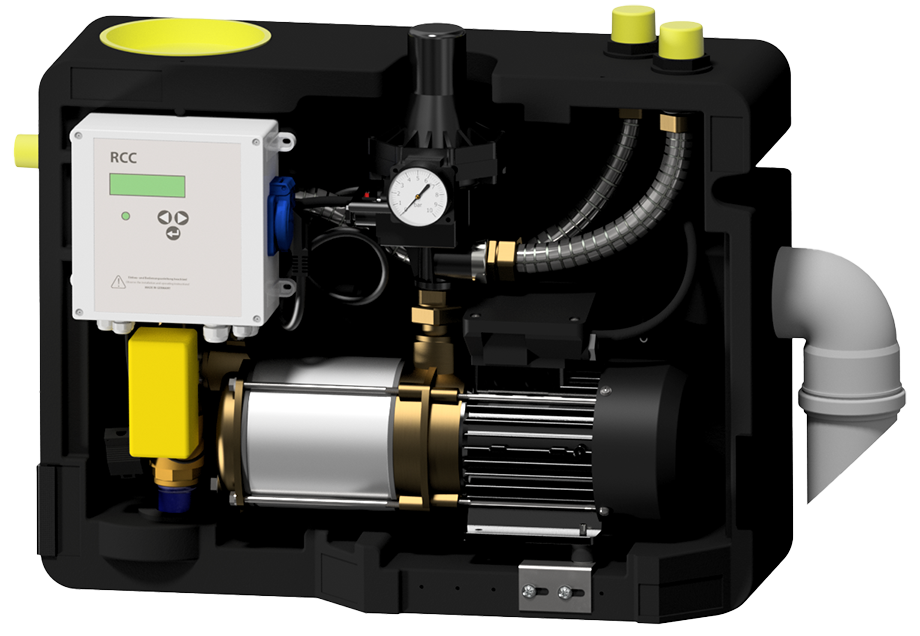 Innenansicht der Regenwassernutzungsanlage Raincenter
