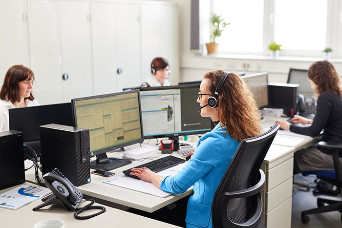 Vertriebsinnendienst im Büro