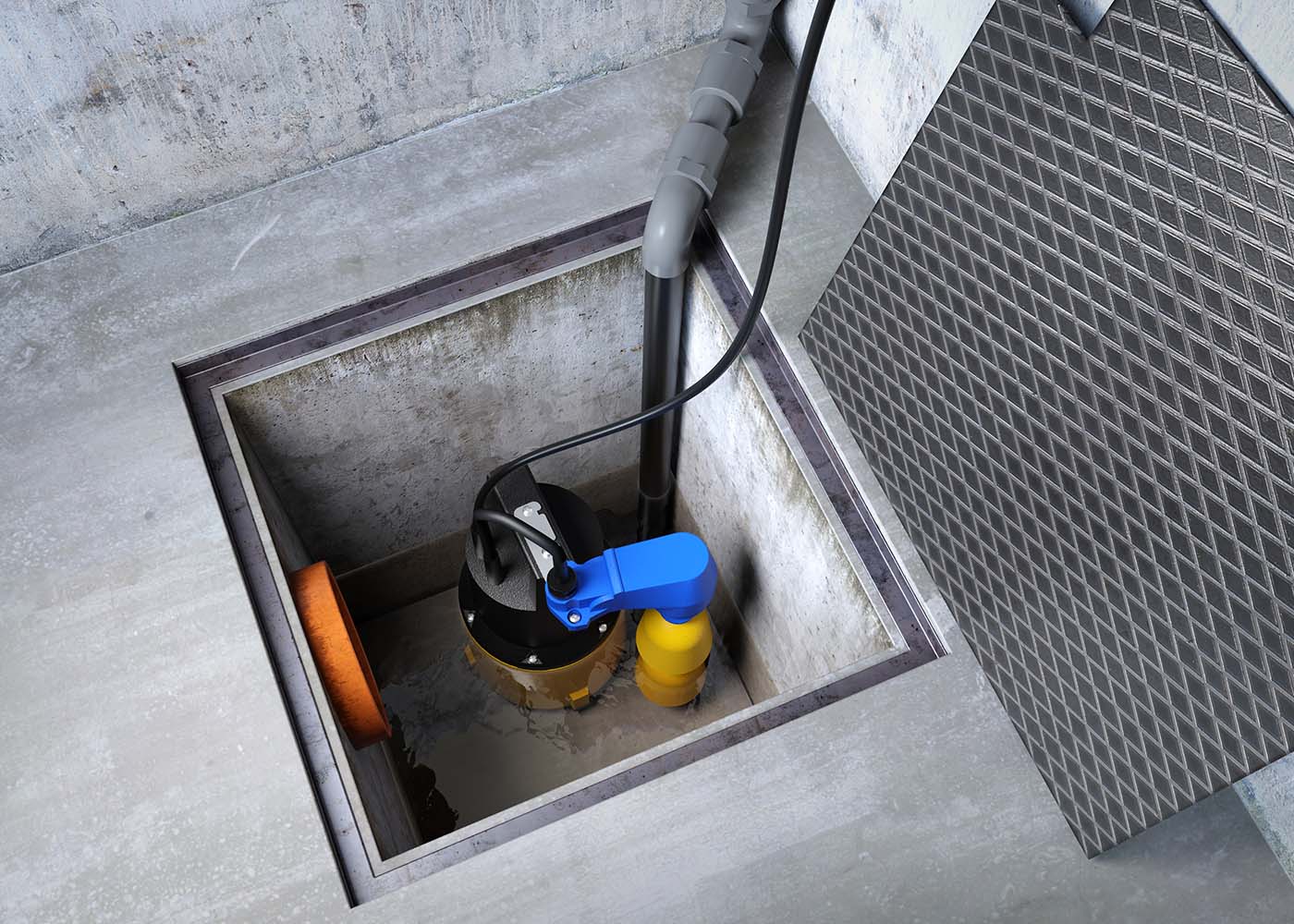 Tauchpumpe ZPK 30 KSmit Kompaktschwimmer im Pumpensumpf