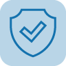 Sicherheit durch Schutzfunktion Icon zur Darsellung der Sicherheit der ANlage durch verschiedene integrierte Schutzfunktionen