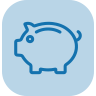 Icon mit einem Sparschwein