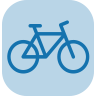Icon mit einem Fahrrad